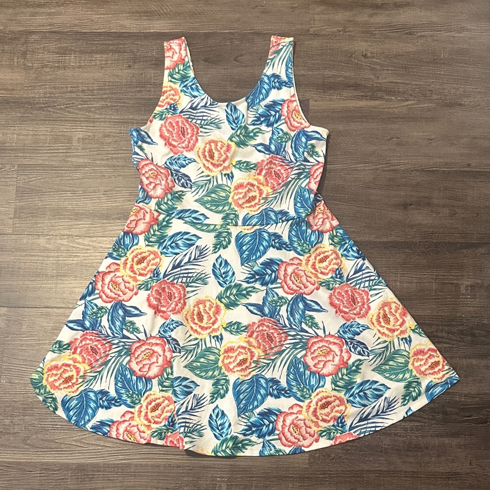 H&M Floral Dress with Pink and Blue
